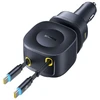 Įkroviklis Baseus Baseus PrimeTrip VR2 Max 100W kroviklis samochodowa su chowanym kablem 3 x usb-c 1 x usb juoda