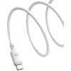 Baseus Silky USB-C/USB-C greito įkrovimo laidas 1m 100W baltas