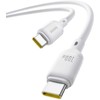 Baseus Silky USB-C/USB-C greito įkrovimo laidas 1m 100W baltas