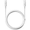 Baseus Silky USB-C/USB-C greito įkrovimo laidas 1m 100W baltas