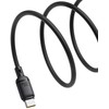 Baseus Silky USB/USB-C greito įkrovimo laidas 1m 100W Juodas