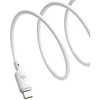 Baseus Silky USB/USB-C greito įkrovimo kabelis 1m 100W baltas