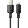 Baseus Silky USB/USB-C greito įkrovimo laidas 1m 100W Juodas
