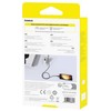 Baseus Silky USB/USB-C greito įkrovimo laidas 1m 100W Juodas