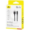 Baseus Silky USB/USB-C greito įkrovimo laidas 1m 100W Juodas