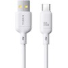 Baseus Silky USB/USB-C greito įkrovimo kabelis 1m 100W baltas