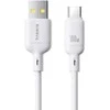 Baseus Silky USB/USB-C greito įkrovimo kabelis 1m 100W baltas