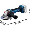 Bosch GWS 18V-11 S, 2x5.0Ah GAL1880, LB
