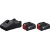 Įrankių rinkinys Bosch 0615990N1U (GDX 180-LI + GWS 180-LI); 18V; 2x4,0 Ah akum.
