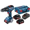Bosch Akumuliatorinis smūginis gręžtuvas GSB 18V-50, BL, 50Nm, 2x5.0Ah, L-boxx 06019H5101