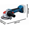 Bosch GWX 18V-8 125mm Solo, CT