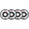 BOSCH Lobe grinding wheel set X451, 125 × 22,23 mm, G40; 60; 80; 120, T27, 15 pcs (2.608.626.166)