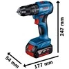 BOSCH Professional Cordless combination screwdriver GSB 185-LI 2x cordless + charger + accessories (0.615.990.N2P)
