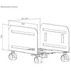 Fellowes Brateck kompiuterio stovas CPB-4 mobilusis