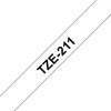 Brother Juodas on Baltas Gloss Laminated Tape - 6mm - TZ - 8 m - 6 mm