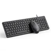 Klaviatūra ir pelė C-Tech C-TECH Klaviatūra KBM-105 su laidu komplektas combo su myszą USB CZ/SK