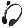 C-TECH Ausinės su mikrofonu MHS-03E, juodos