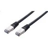 C-TECH kabelis patchcord Cat5e, FTP, juodas, 2m
