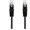 C-TECH patch cord Cat5e, UTP, juodas, 0,25m