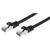 C-TECH kabelis patchcord Cat6, FTP, juodas, 0,5 m