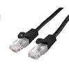 C-TECH kabelio sujungimo laidas Cat6, UTP, juodas, 0,25 m
