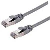 C-TECH kabelio pataisymo laidas Cat6a, S/FTP, pilkas, 0,25 m
