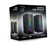 Kompiuterio kolonėlės C-Tech Kompiuterio garsiakalbiai C-TECH atkurtuvai SPK-17, 2.0, RGB, jodas
