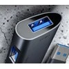 C-Tech USB HUB C-TECH UHB-U3-AL, USB šakotuvas, 4x USB 3.2 Gen 1, aliuminio korpusas