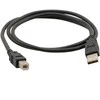 USB kabelis C-Tech USB-A - USB-B 1,8 m Juodas (BC- USB2AB- 18- B)