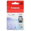 Canon CL-511 Originalus Žydras, Rausvai raudona, Geltona 1 vnt