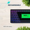 CANYON Belaidė klaviatūra HKB-W11 EN/CS RGB pilkas