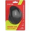 CANYON pelė OnClick 17 Ergonomic 6 buttons 1600DPI Wireless Juodas