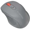 Canyon 6 mygtukų belaidė 2,4 GHz pelė, MX8650A jutiklis, DPI iki 1600, įpurškimo dėklas, 3 mln. gyvavimo laiko kairysis ir dešinysis jungikliai, 2 x AAA baterijos, ABS medžiaga. Dydis: 105 x 71 x 40 mm, svoris: 59 g, tamsiai pilka.