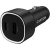 CANYON automobilinis įkroviklis OnDrive 48 PD 48W USB-A+USB-C Juodas