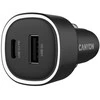 CANYON automobilinis įkroviklis OnDrive 48 PD 48W USB-A+USB-C Juodas