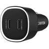 CANYON car charger OnDrive 60 PD 60W 2xUSB-C Juodas