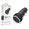 Car charger ALIGATOR, 2xUSB 2,4A, original juodas