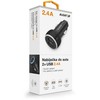 Car charger ALIGATOR, 2xUSB 2,4A, original juodas