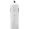 FIXED USB-C automobilinis įkroviklis, 18W, baltos spalvos