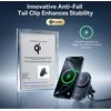 Baseus PrimeTrip VC1 Pro su ładowarką indukcyjną Qi2 na kratkę nawiewiu - juoda