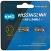 Grandinės sujungimas KMC MissingLink 11R Ti-N Gold (2 pcs.)