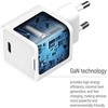 ColorWay 1x USB-C/ mains charger/ GaN/ PD/ PPS/ 35W/ Baltas