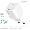 ColorWay 1x USB-C/ mains charger/ GaN/ PD/ PPS/ 25W/ Baltas