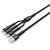 „ColorWay“ 3in1 USB įkroviklis – „Lightning“, „microUSB“ ir USB-C, 4.0A, 1,2 m