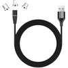 ColorWay cable 3in1 USB - Lightning, microUSB and USB-C 1m, QC, magnetic