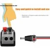 Conexpro DC power connector plug 2.1x5.5 mm with spring clamp