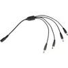 Conexpro DC power splitter, 4x male, 1x female
