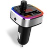 CONNECT IT CarRGB Wireless FM transmitter, 2xUSB+MicroSD, Sidabrinis