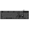 Connect IT Chocolate WhiteStar office klaviatūra su pašvietimu, CZ SK, juodas