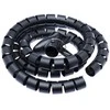 CONNECT IT kabelių valdymo vamzdelis WINDER, 1,5 m x 30 mm juodas (kabelio tvarkyklė)